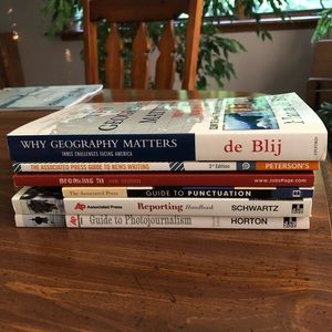 6 journalism/reporting books Associated Press etc